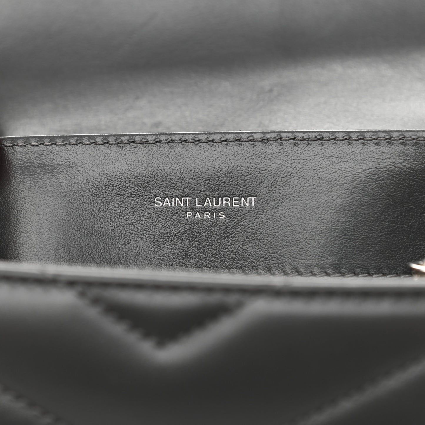 Calfskin Y Quilted Monogram Small Loulou Chain Satchel Storm