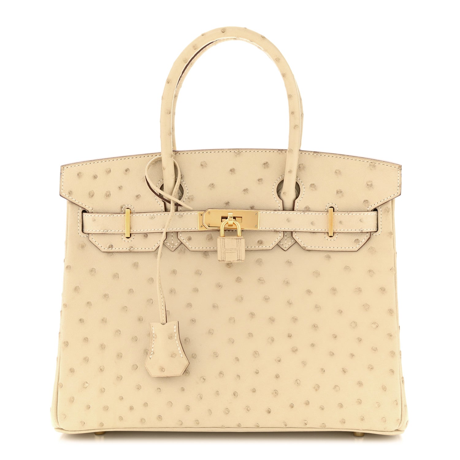 Hermes Ostrich Birkin 30 Parchemin 1 of 11