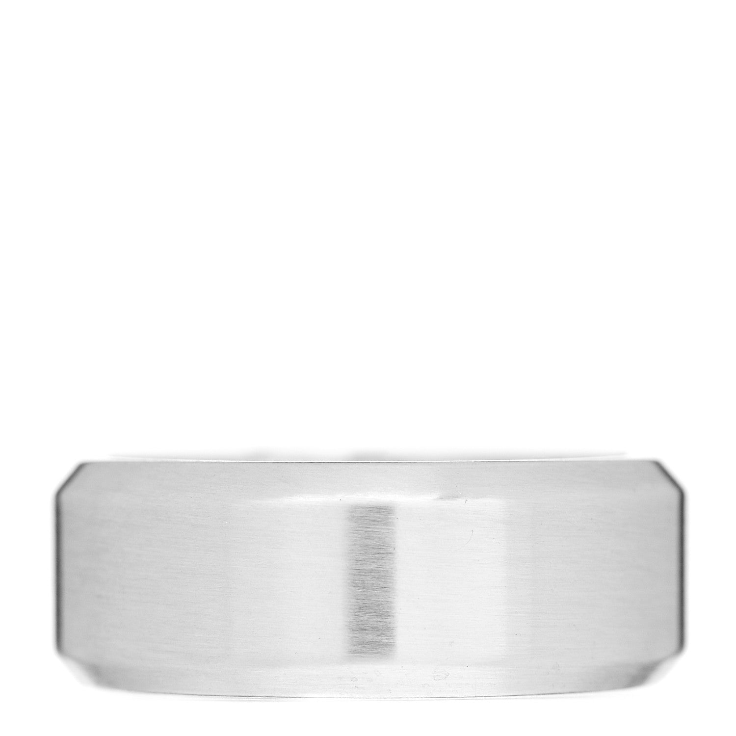 David Yurman Sterling Silver 8.5mm Beveled Edge Band Ring 62 10 1 of 4