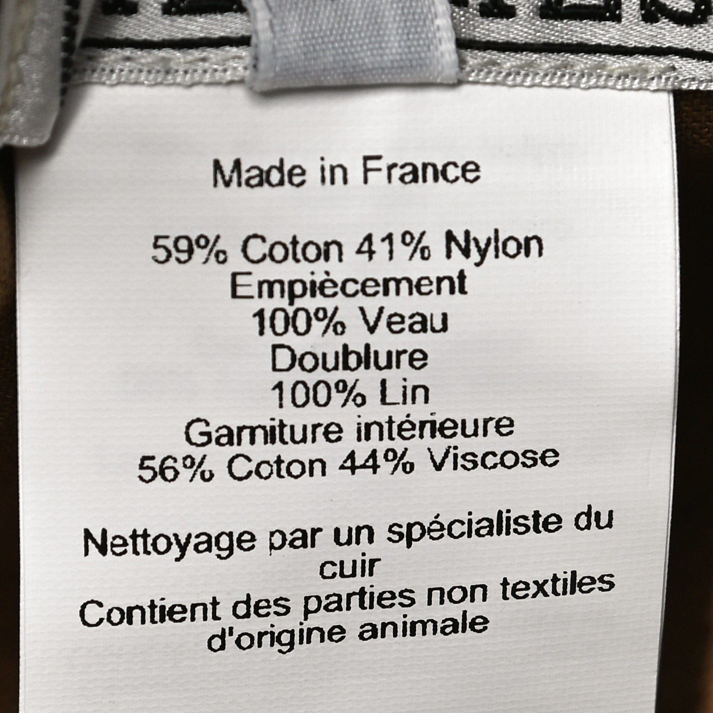 Technical Gabardine Calfskin H Droit Miles Cap 60 Nicotine