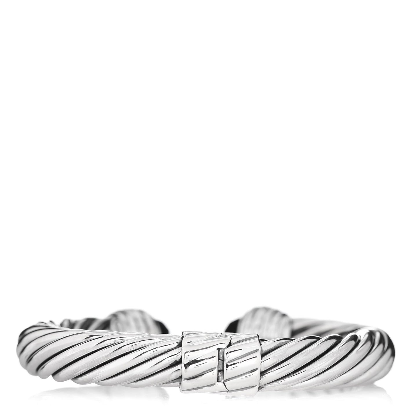 Sterling Silver Diamond Black Onyx 10mm Cable Classics Bracelet