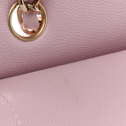 Chanel Caviar Quilted Medium Double Flap Light Pink 10 of 11