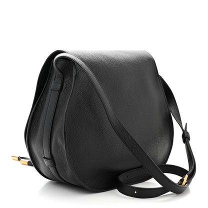 Chloe Calfskin Medium Marcie Round Crossbody Bag Black 3 of 11