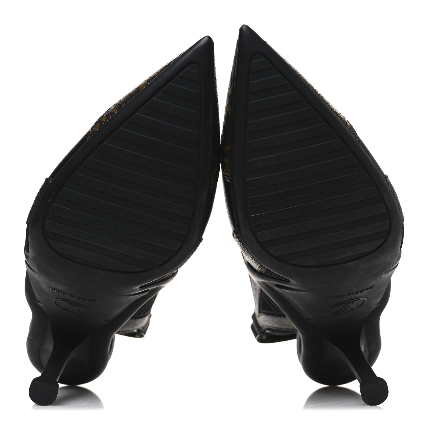 Louis Vuitton Patent Monogram Archlight Slingback Pumps 36 Black 7 of 11