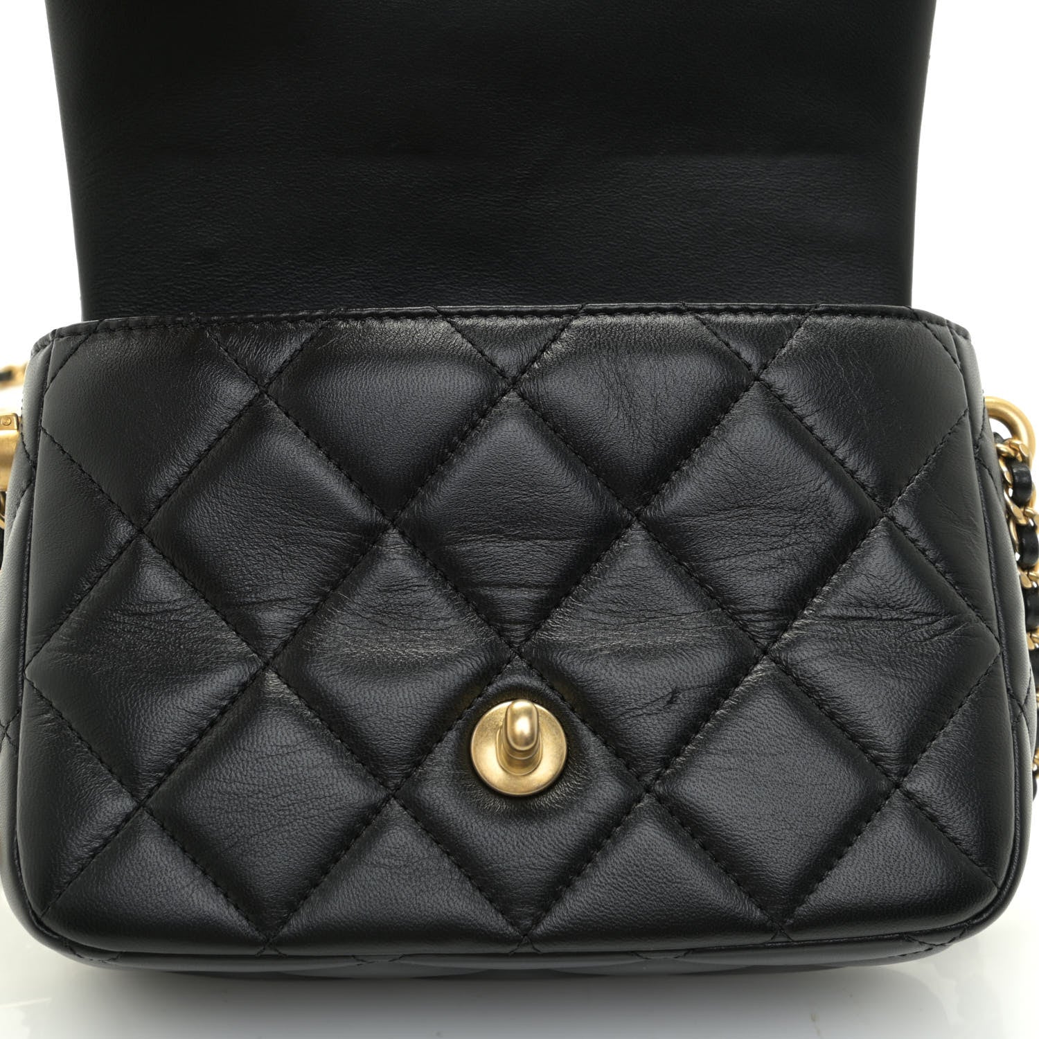 Chanel Lambskin Quilted Mini My Perfect Flap Black 10 of 12