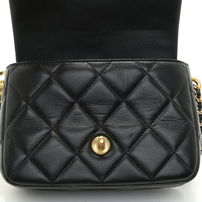 Chanel Lambskin Quilted Mini My Perfect Flap Black 10 of 12