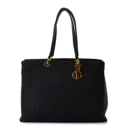 Christian Dior Nylon Cannage Large Lady Dior Tote Black 1 of 11