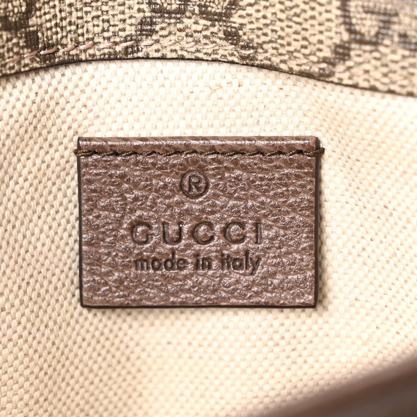 GG Supreme Monogram Neo Vintage Web Belt Bag Brown