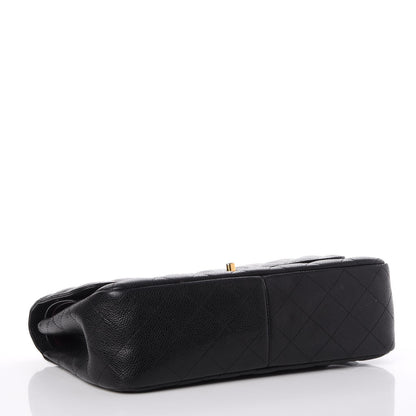 Chanel Caviar Quilted Jumbo Double Flap Black 5 of 16