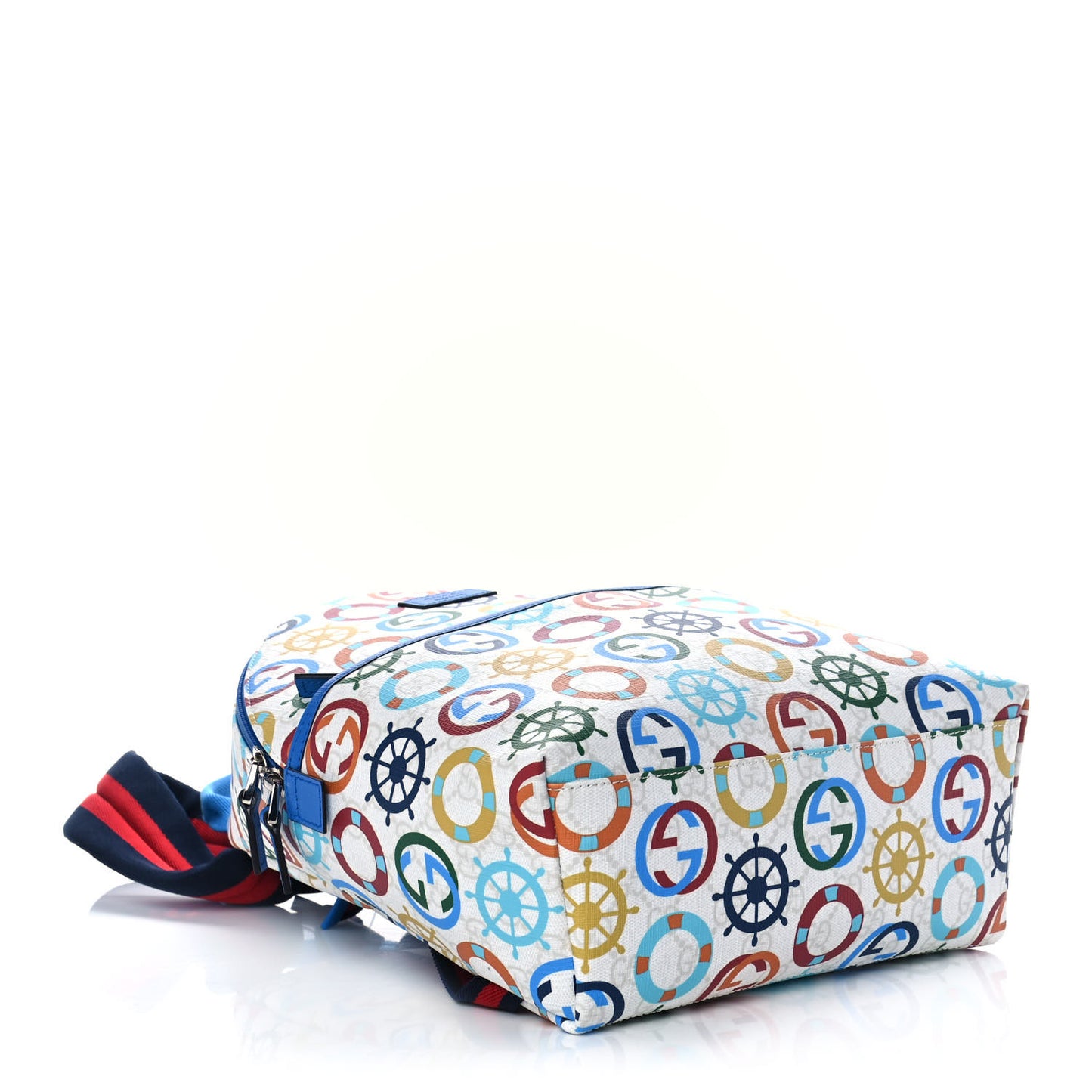 GG Supreme Monogram Sea Children's Backpack