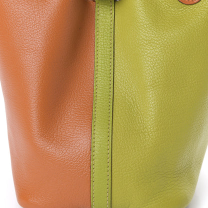 Hermes Chevre Picotin 18 PM Potiron Vert Anis 9 of 10
