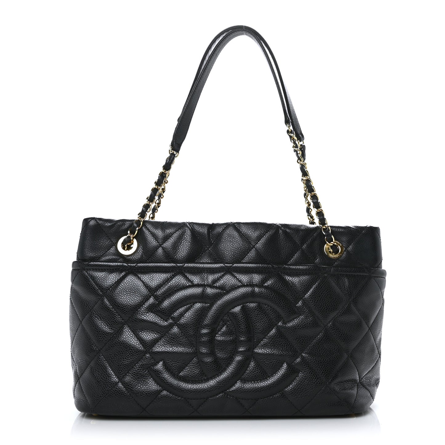 Caviar Quilted CC Timeless Soft Tote Black