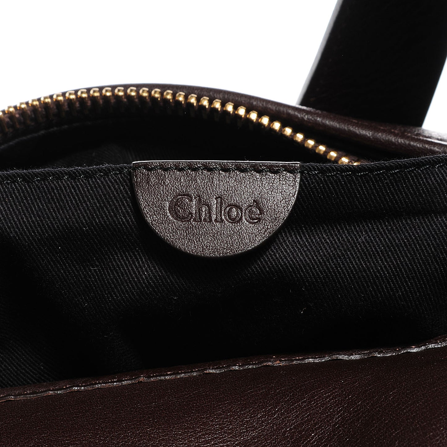 Calfskin Gabby Bucket Bag Brown