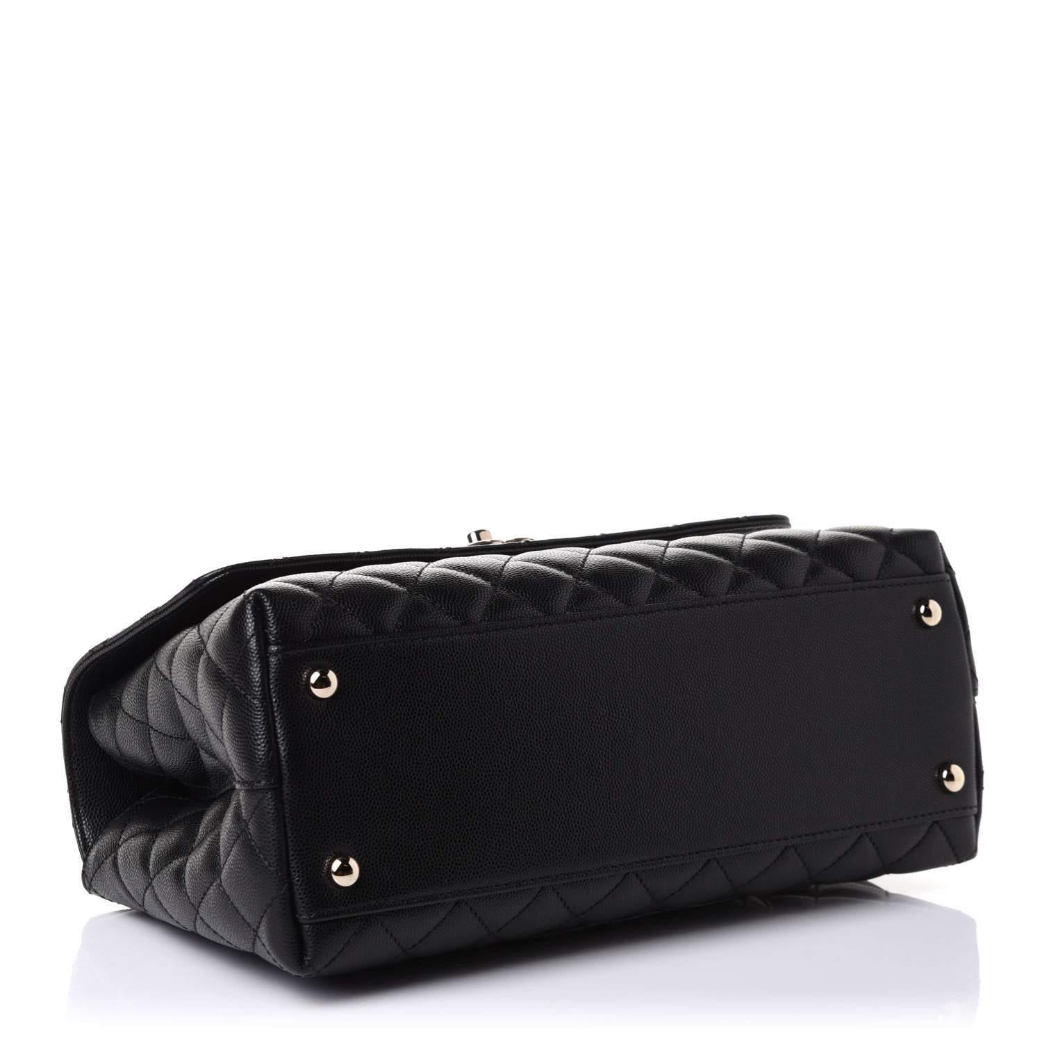 Chanel Caviar Quilted Small Coco Handle Flap Black 3 of 10