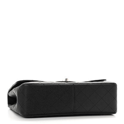 Chanel Caviar Quilted Jumbo Single Flap Black 4 of 12