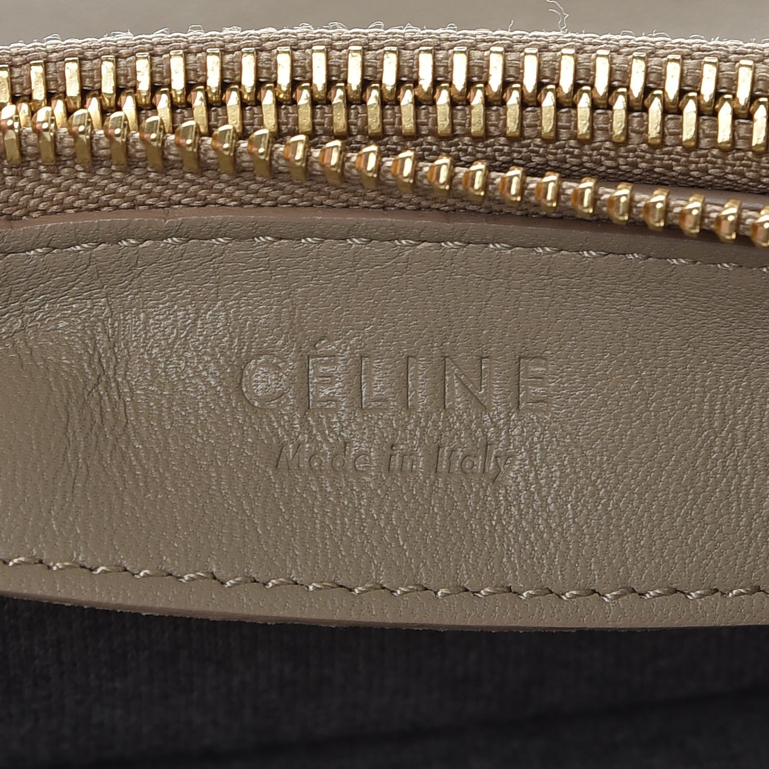 Celine Lambskin Large Trio Crossbody Bag Beige 6 of 11