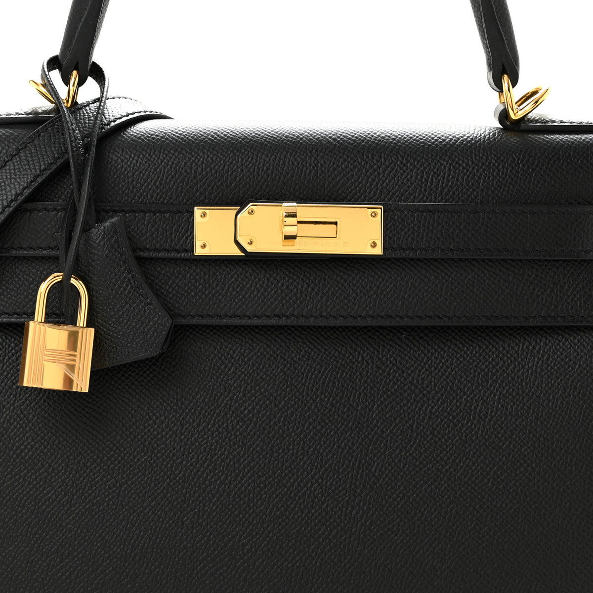 Hermes Epsom Kelly Sellier 28 Black 8 of 11