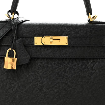 Hermes Epsom Kelly Sellier 28 Black 8 of 11