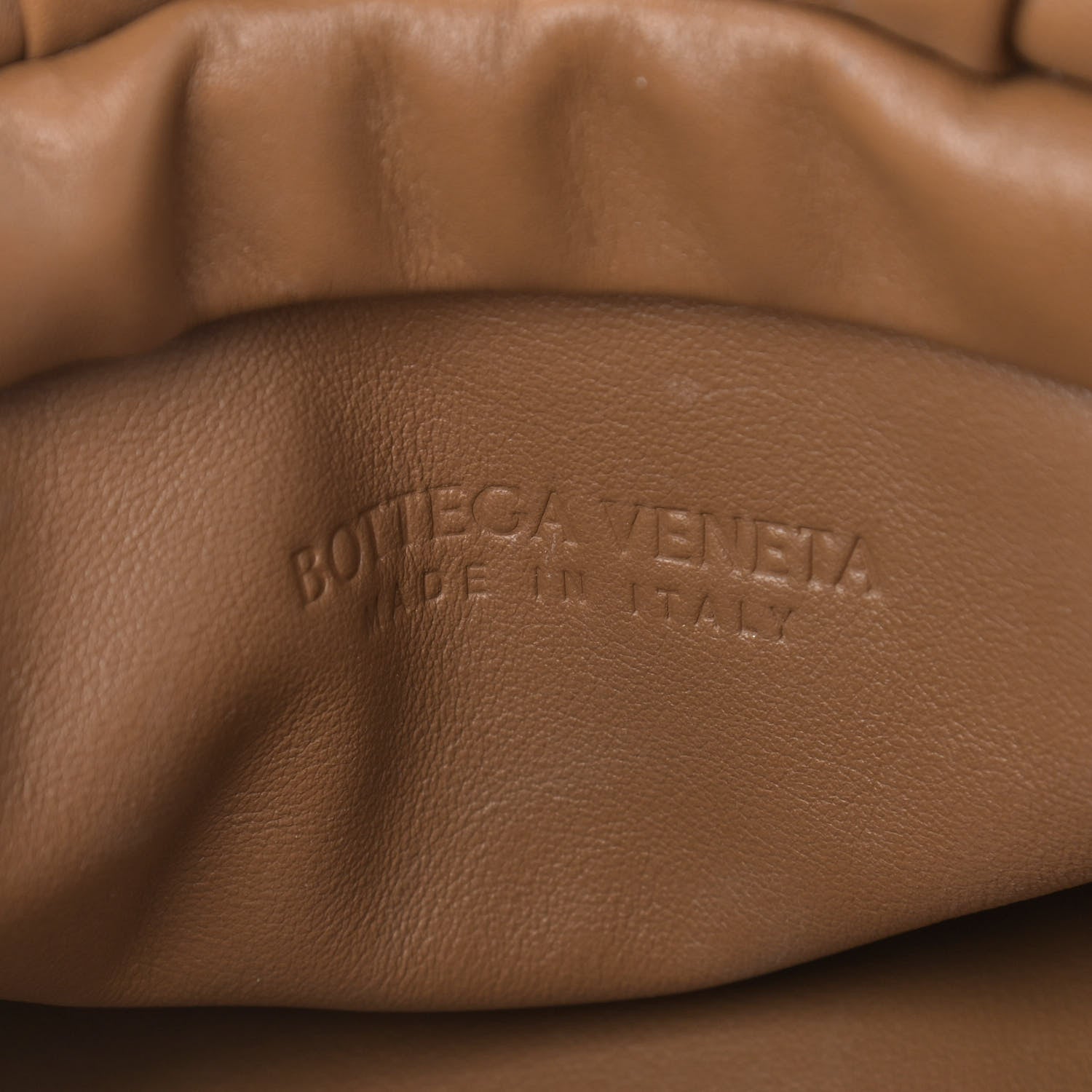 Bottega Veneta Calfskin The Pouch Chain Teak 6 of 9