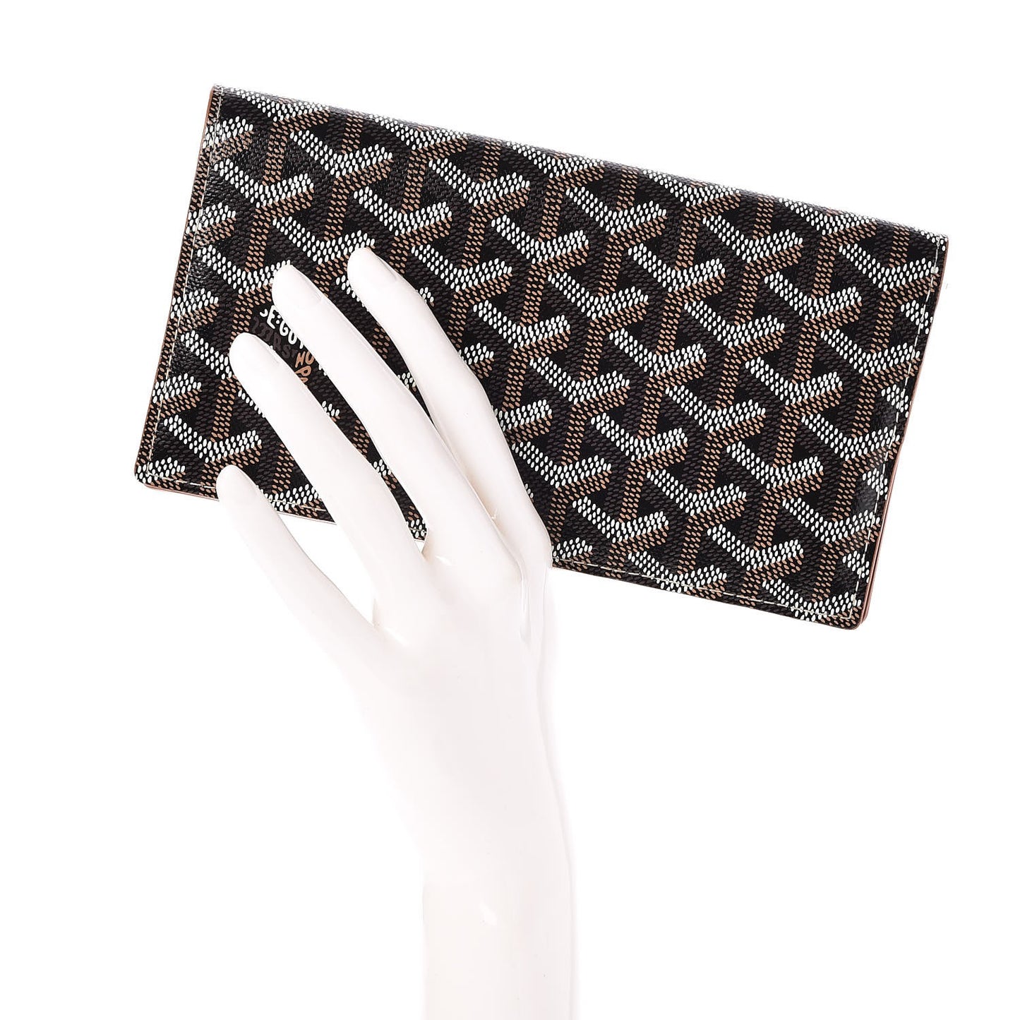 Goyardine Richelieu Wallet Black Gold