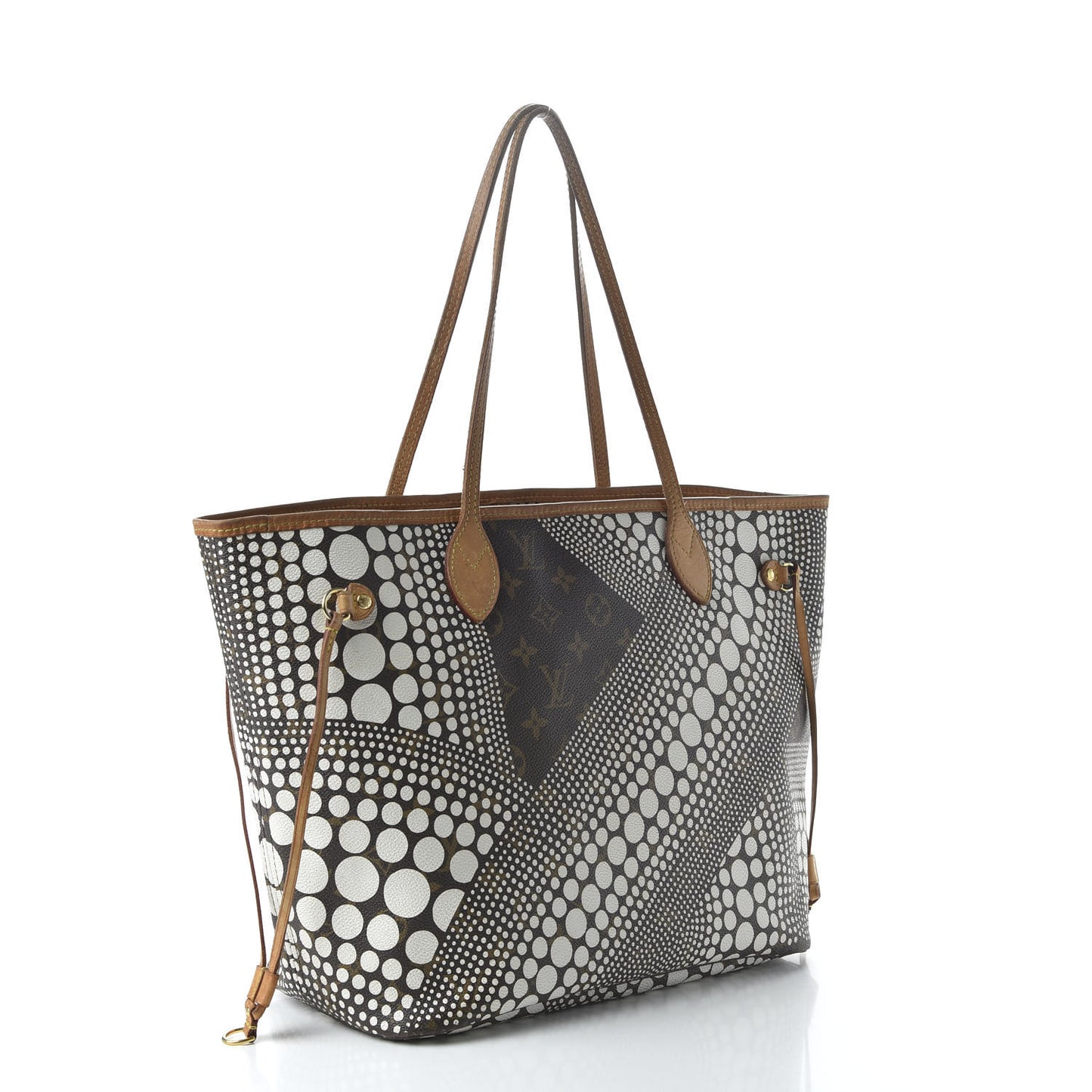 Monogram Kusama Waves Neverfull MM White