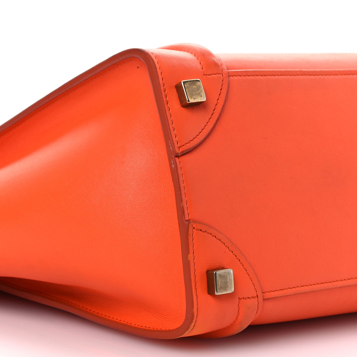 Smooth Calfskin Mini Luggage  Bright Orange
