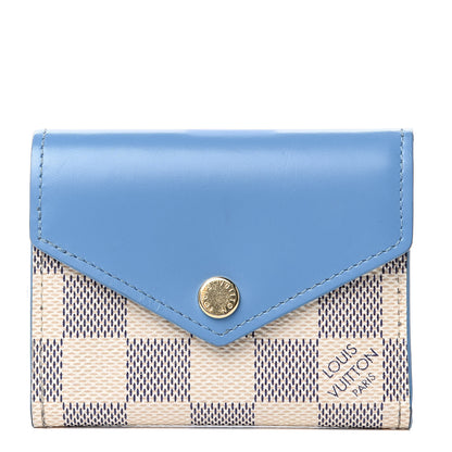 Louis Vuitton Damier Azur Zoe Wallet Bleuet 1 of 8