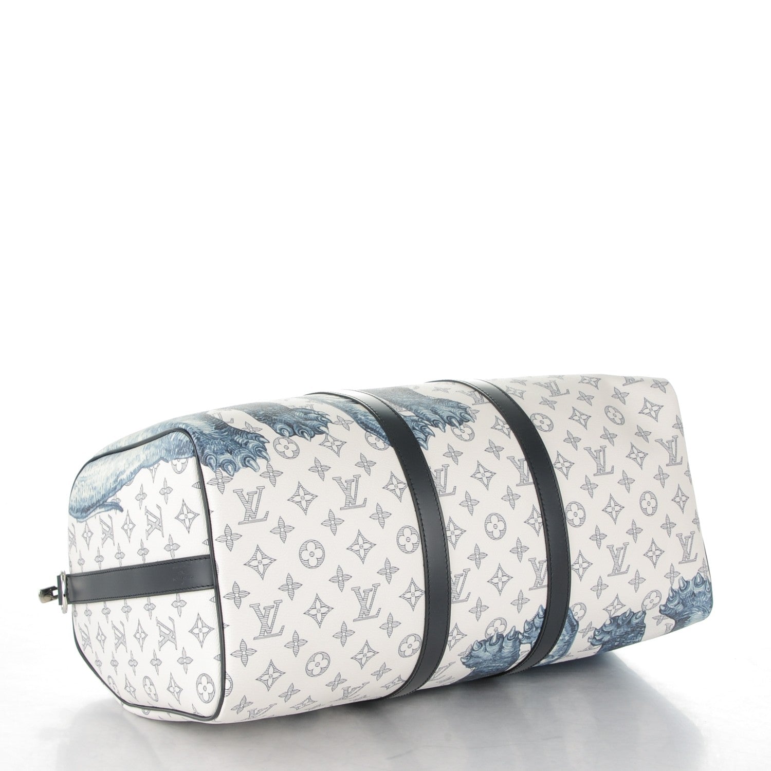 Louis Vuitton Savane Monogram Elephant Chapman Keepall Bandouliere 45 Dune 3 of 7