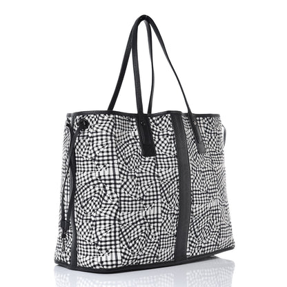 MCM Visetos Large Liz Reversible Shopper Tote Black 6 of 11