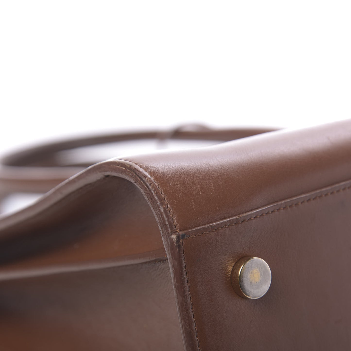 Calfskin Large Sac De Jour Carryall Cognac