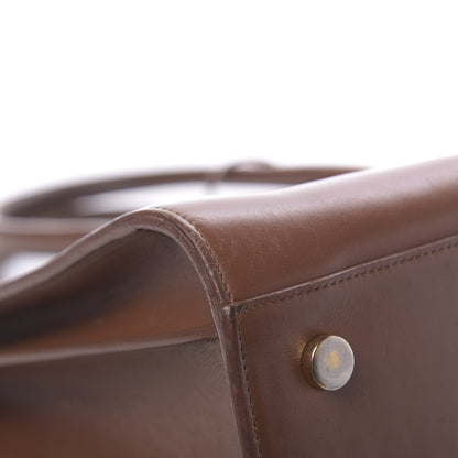 Saint Laurent Calfskin Large Sac De Jour Carryall Cognac 22 of 24