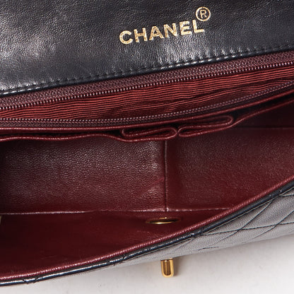 Chanel Lambskin Quilted Small Single Flap Bag Black 4 of 9