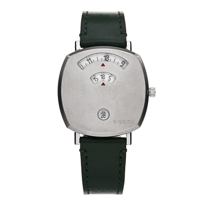 Gucci Stainless Steel Calfskin 35mm Grip Quartz Watch Green 1 of 5