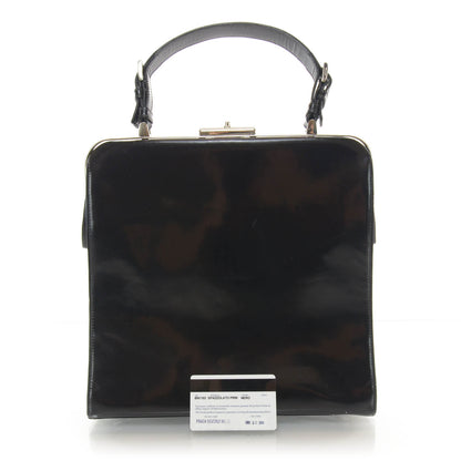 Prada Spazzolato Logo Print Framed Bag Nero Black 3 of 9