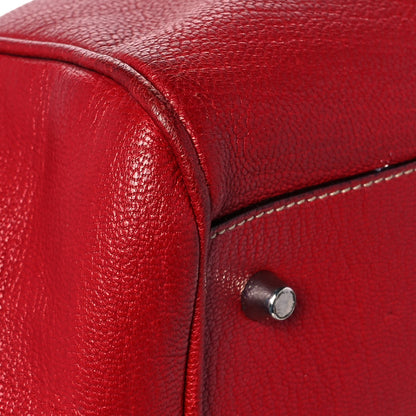 Prada Goatskin Cerniera Doctor Bag Rubino 6 of 13