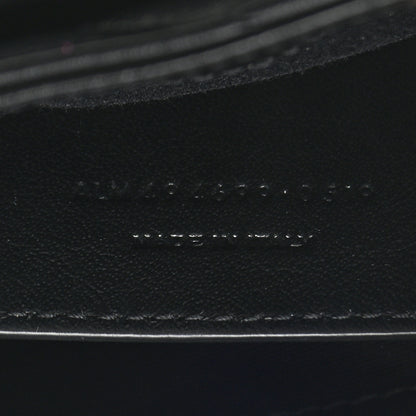Saint Laurent Calfskin Y Quilted Monogram Monochrome Small Loulou Chain Satchel Black 7 of 11