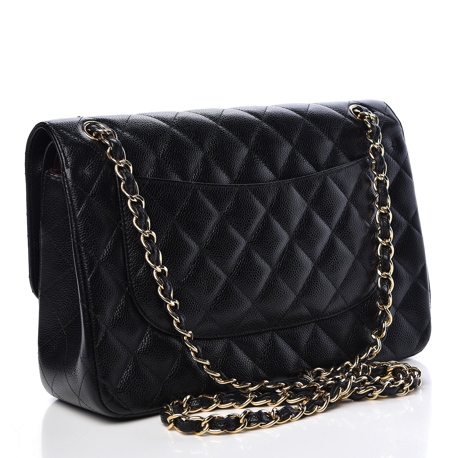 Chanel Caviar Quilted Jumbo Double Flap Black 3 of 17