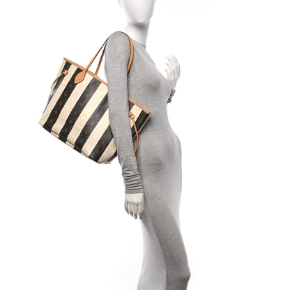 Louis Vuitton Monogram Rayures Neverfull MM 2 of 21