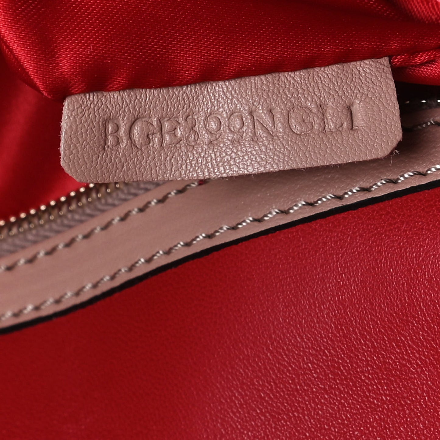 Nappa Rockstud Wristlet Clutch Soft Noisette