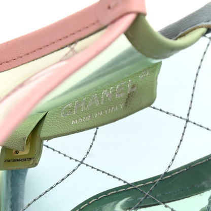 Chanel Lambskin PVC Quilted Mini Coco Splash Flap Blue Green 6 of 12