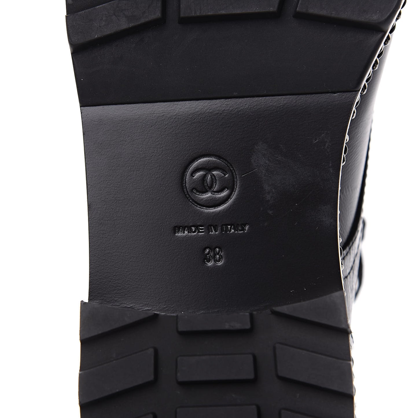 Crackled Calfskin Velvet Pearl Combat Short Boots 38 Black