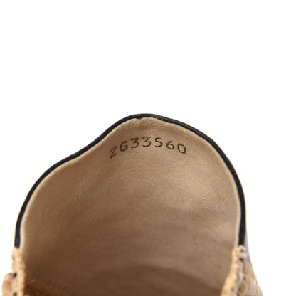 Chanel Lambskin Grosgrain CC Espadrille Mules 41 Black 9 of 10