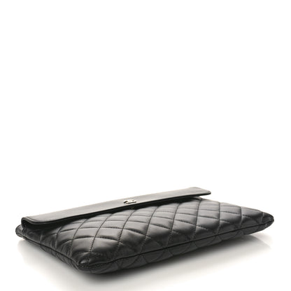 Chanel Lambskin Quilted Medium Flap Cosmetic Case Black 4 of 9