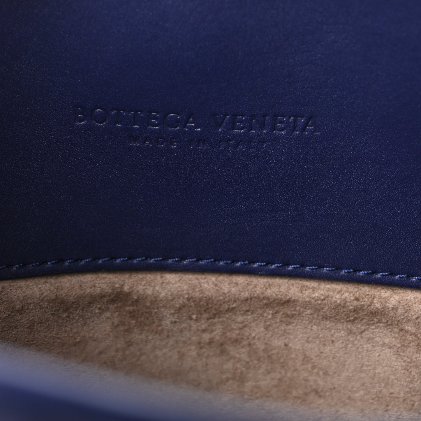Nappa Intrecciato Small Roma Tote Dark Blue