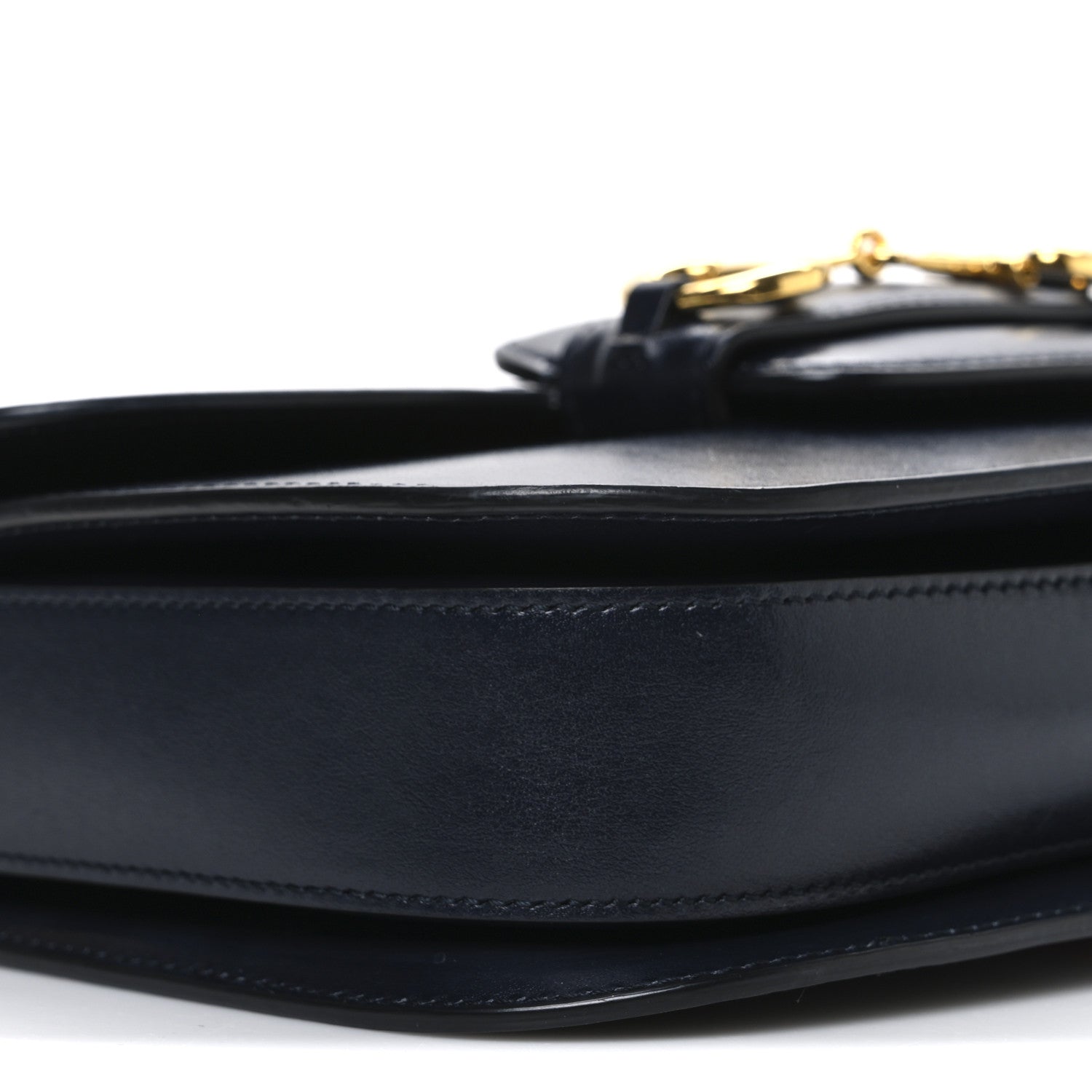 Gucci Calfskin Velvet Web Horsebit 1955 Shoulder Bag Blue 9 of 11