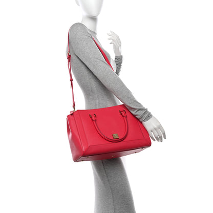 MCM Saffiano Nuovo Tote Pink 2 of 14