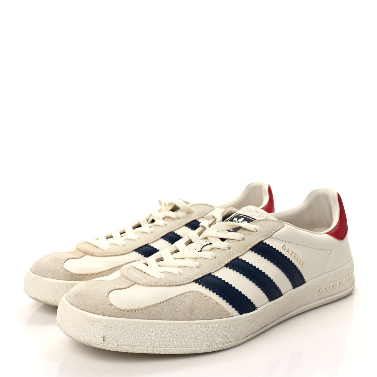 X ADIDAS Suede Madeira Demetra Mens Gazelle Sneakers 11.5 Mystic White Off White Blue Agata