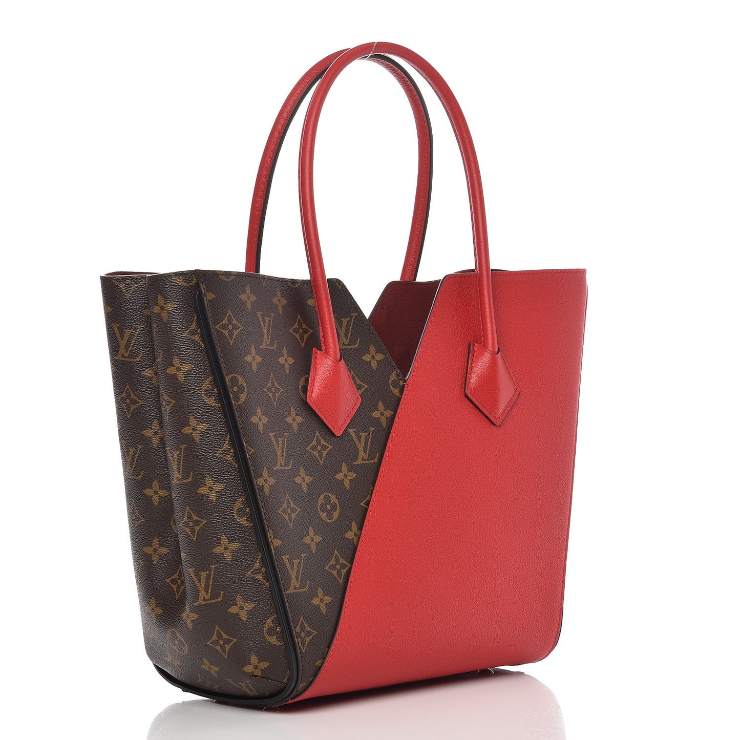 Calfskin Monogram Kimono Tote Cherry