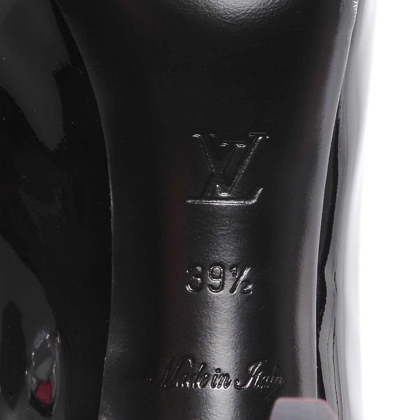 Patent Damier Ebene Valentine Pumps 39.5 Black