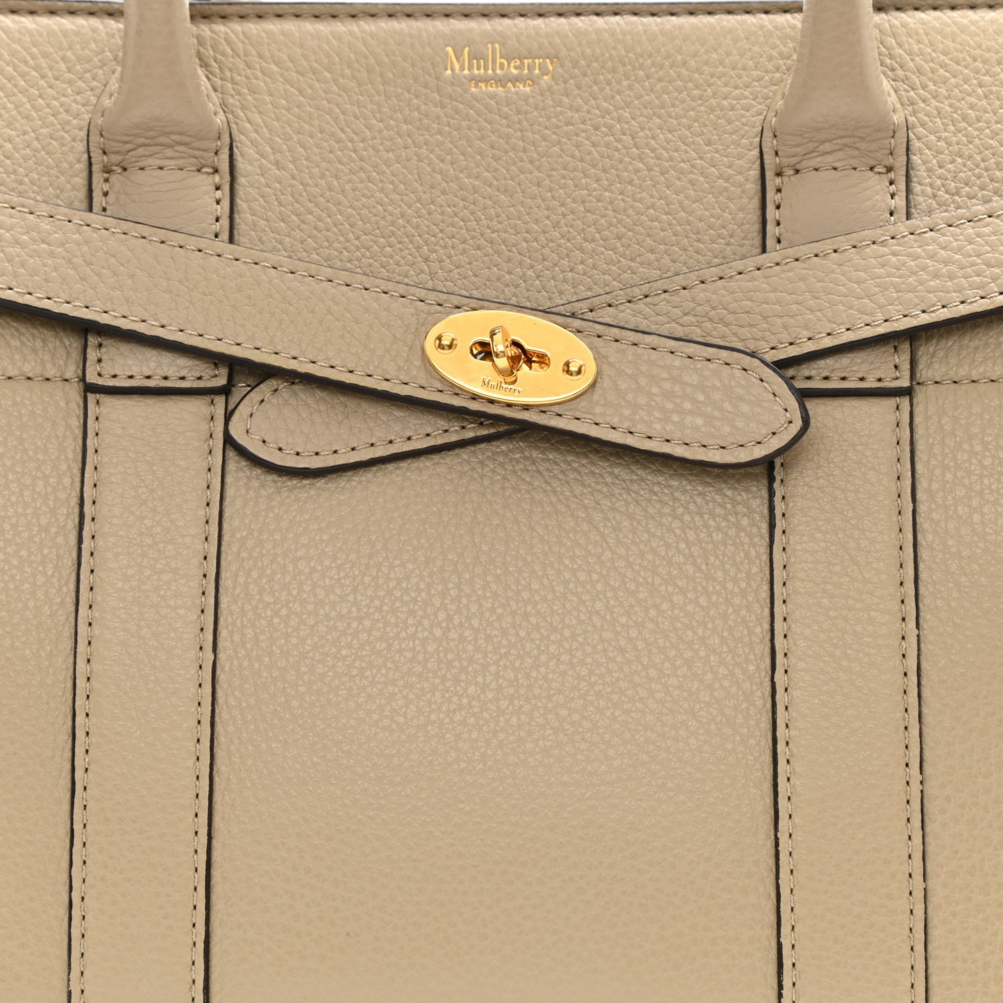 Classic Grain Small Bayswater Zip Tote Dune
